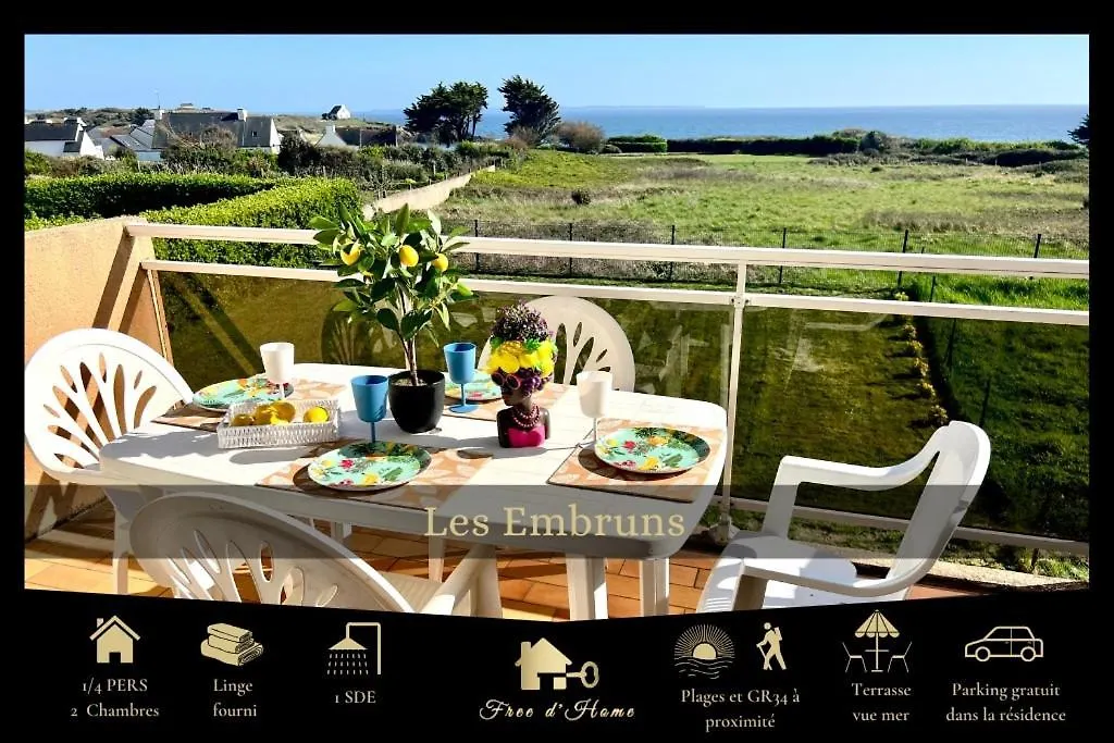 Apartment Les Embruns - Vue Ocean - Terrasse - Plages - Gr34